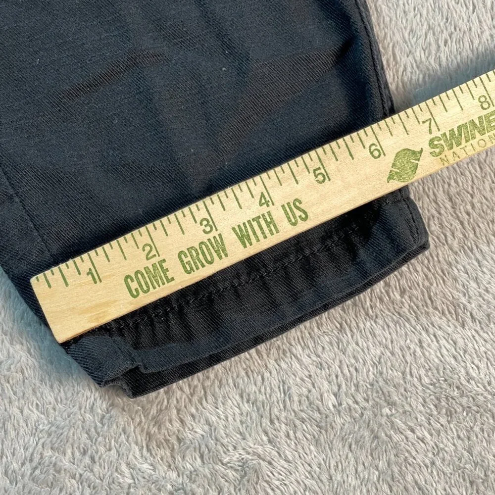 Wonderly Cargo Black L Baggy Pants Zip Fly Stretch‎ Jogger Outdoorsy Lyocell